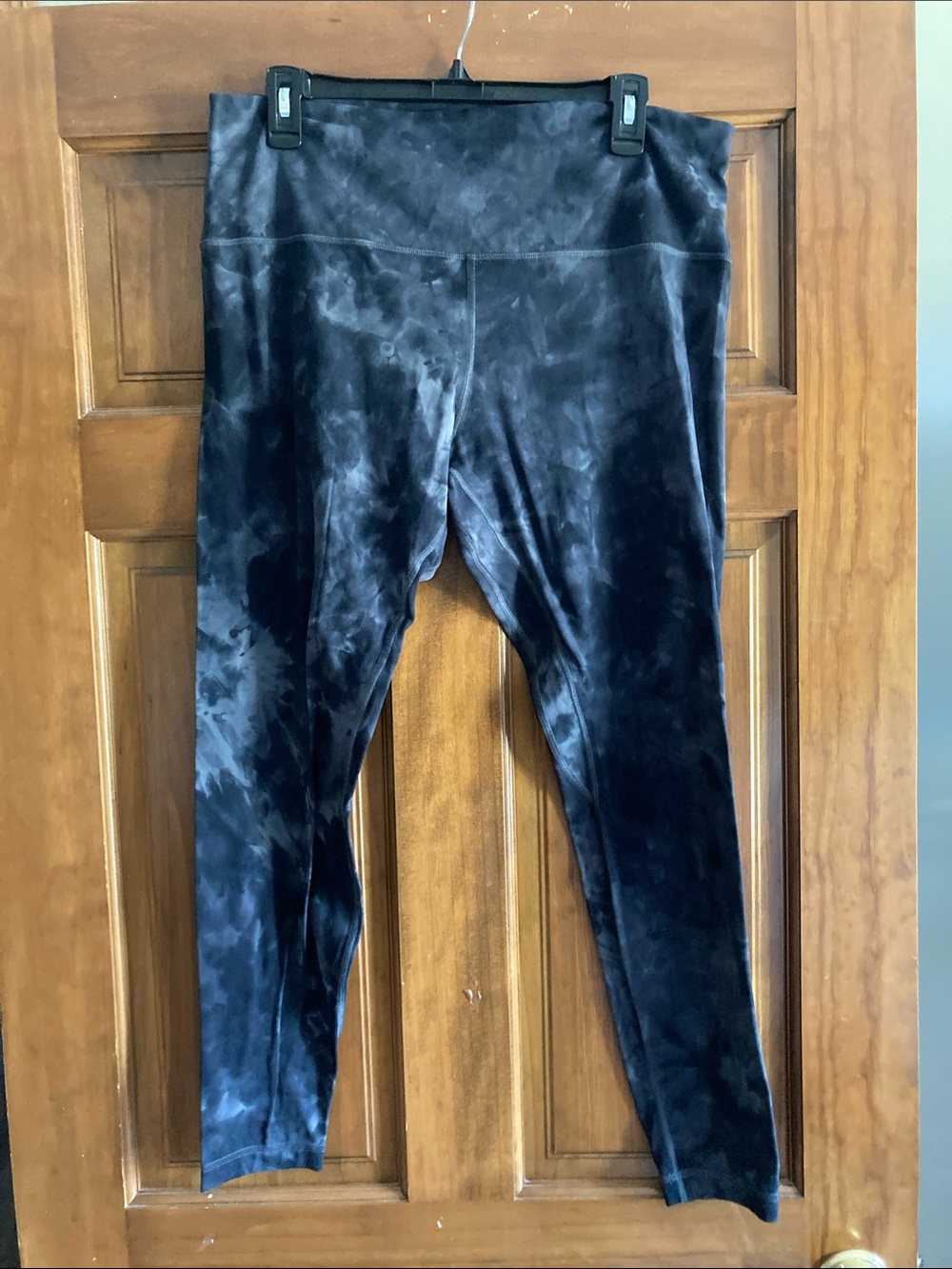 lululemon athletica Black Charcoal Tie-Dye Leggings